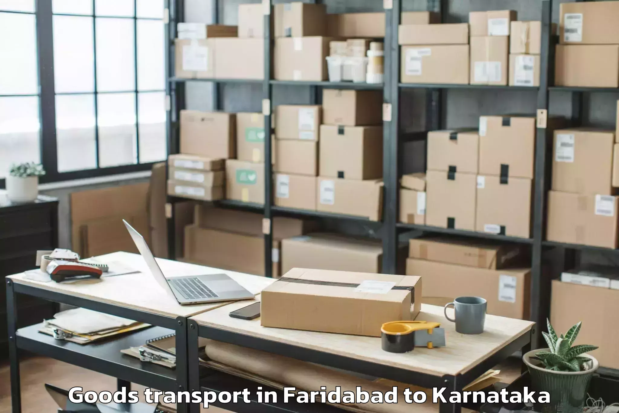 Affordable Faridabad to Srinivas University Mangalore Goods Transport